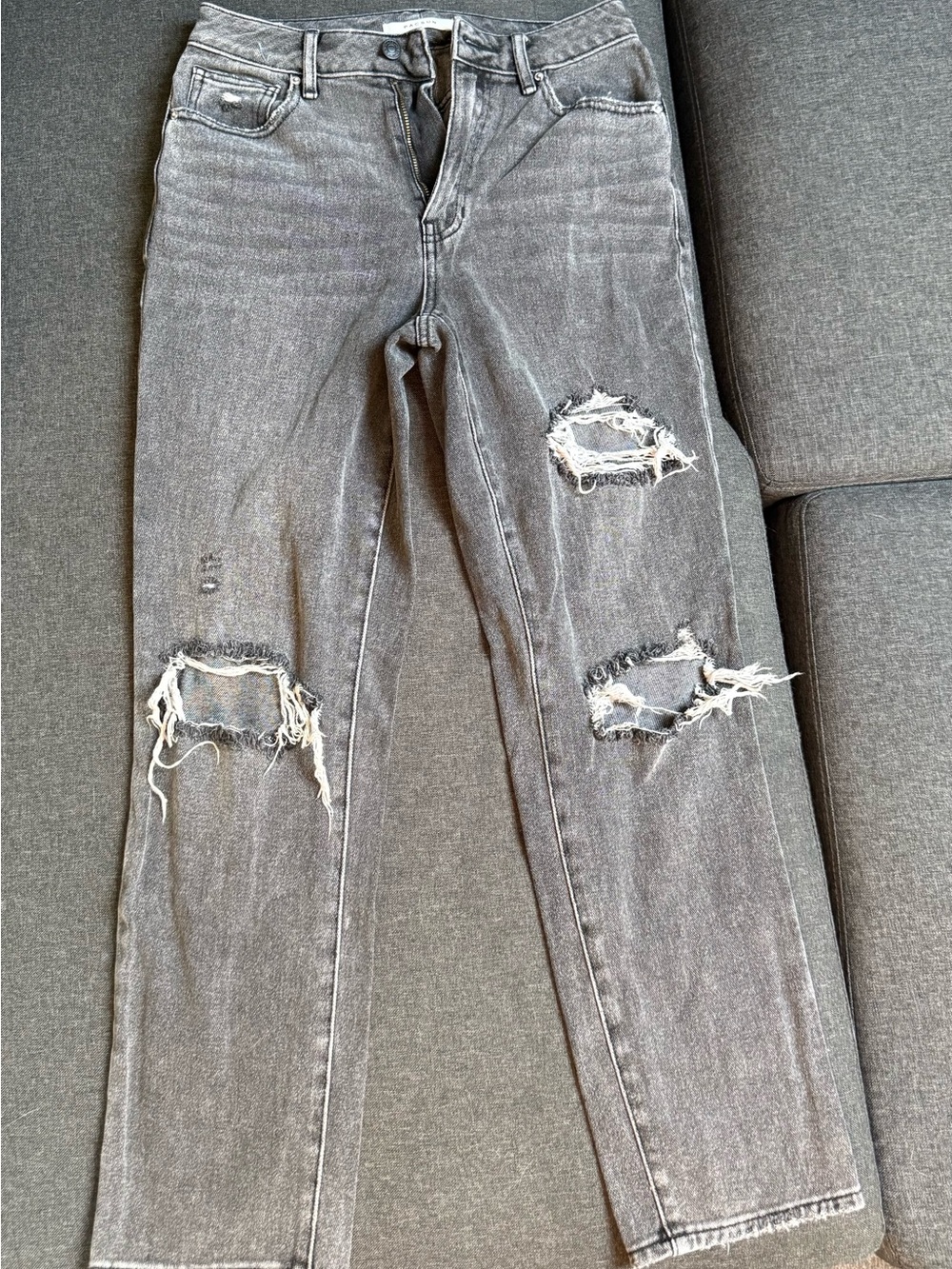 PacSun Women's Straight Leg Ripped Jeans